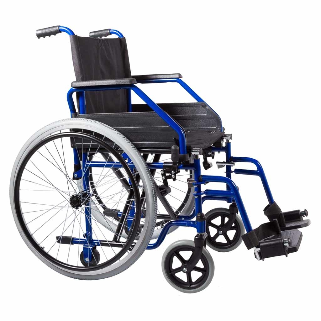 Rolstoel opvouwbaar blauw (21 kg) | Able2 | Zitbreedte 45 cm | Opvouwbare rolstoel | Kleur Blauw | PR32150 afbeelding