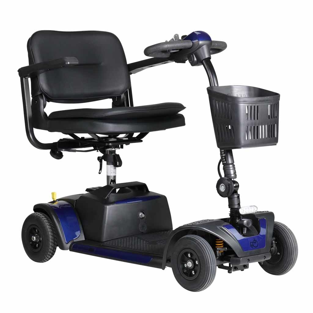 Scootmobiel Xena 4 | Excel | Compact & Demontabel | Met luchtbanden & vering | Kleine scoormobiel | Kleur: Blauw | 06030362 afbeelding