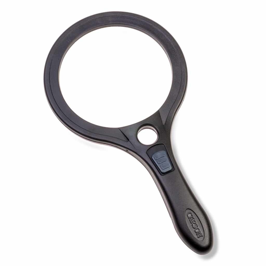Vergrootglas rond met ledverlichting 10.5 cm | vergroot 2 maal | Loep | Vergrootglazen | CAAS95 afbeelding