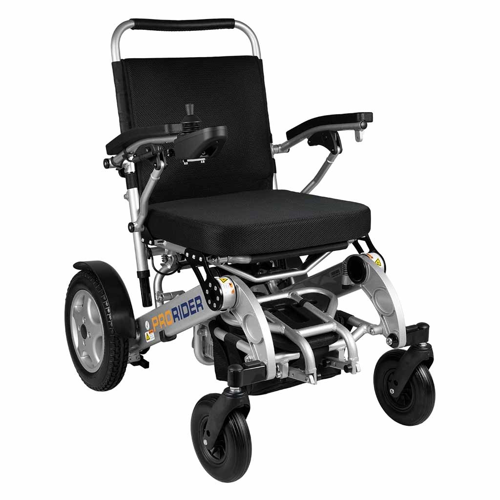 Elektrische opvouwbare rolstoel ProRider RS - Met sta-op functie | Actieradius: 30 km | Max. snelheid 7,5 km/u | Joystick besturing | E-APR02 | e-Ability afbeelding