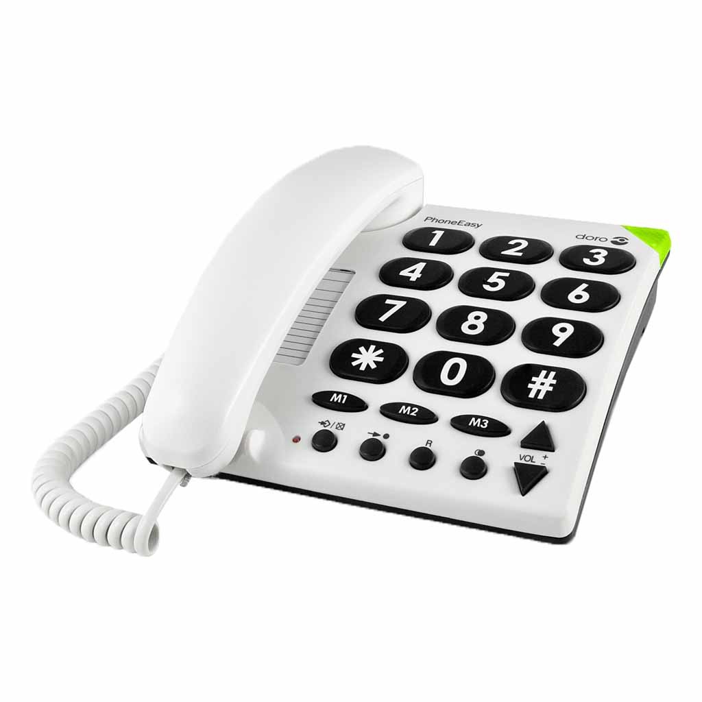 PhoneEasy Seniorentelefoon met grote toetsen voor eenvoudig gebruik - 3 directe oproep toetsen voor familie | Doro afbeelding