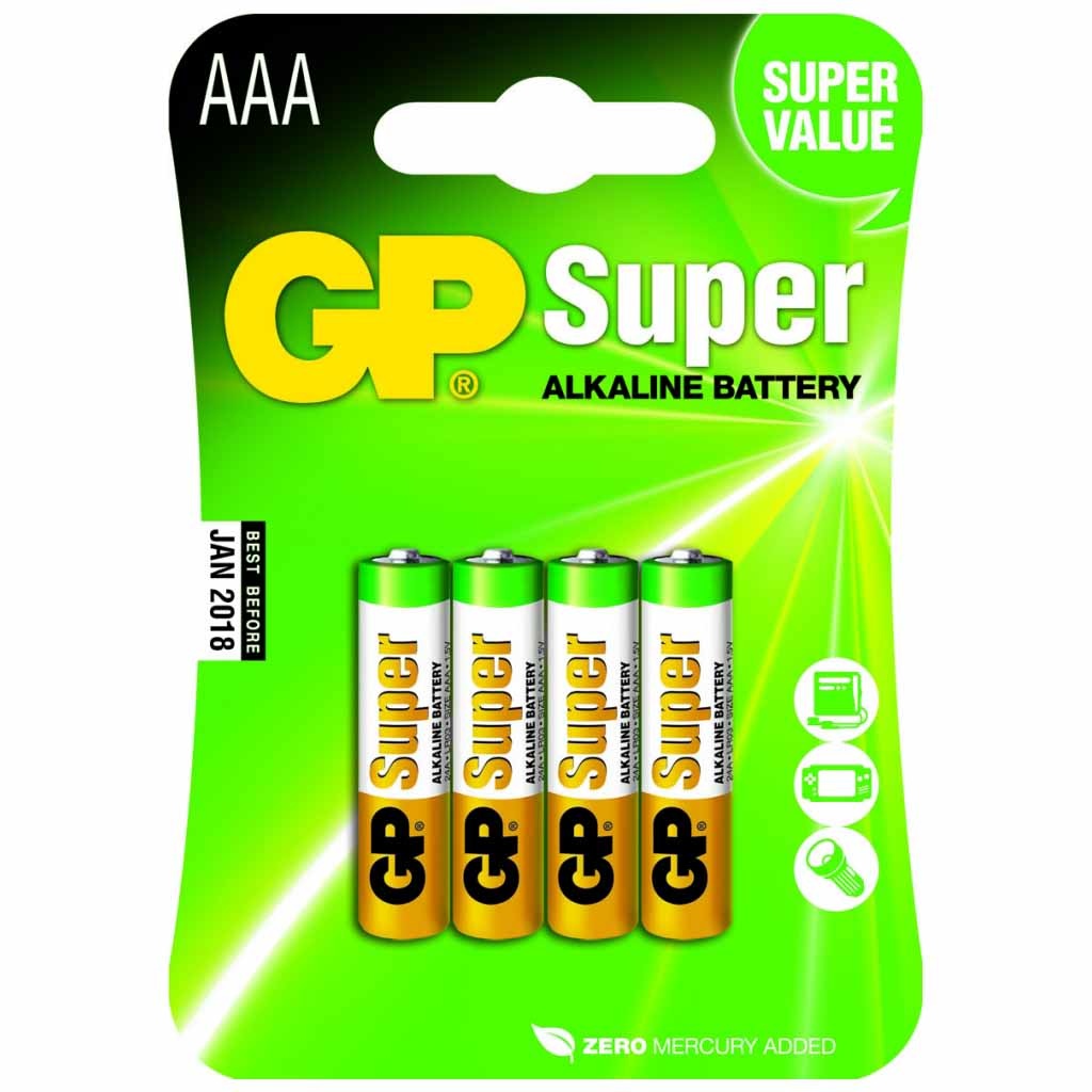 AAA batterijen - 4 stuks | GP afbeelding
