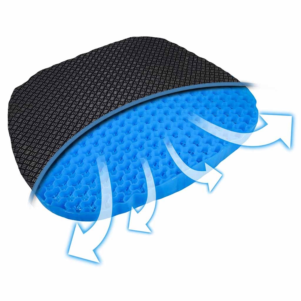 Gel Zitkussen | Afmeting 47 x 42 x 4 cm | Rolstoelkussen | Flexibel gel materiaal | Gelsteunkussen | Autostoelkussen afbeelding