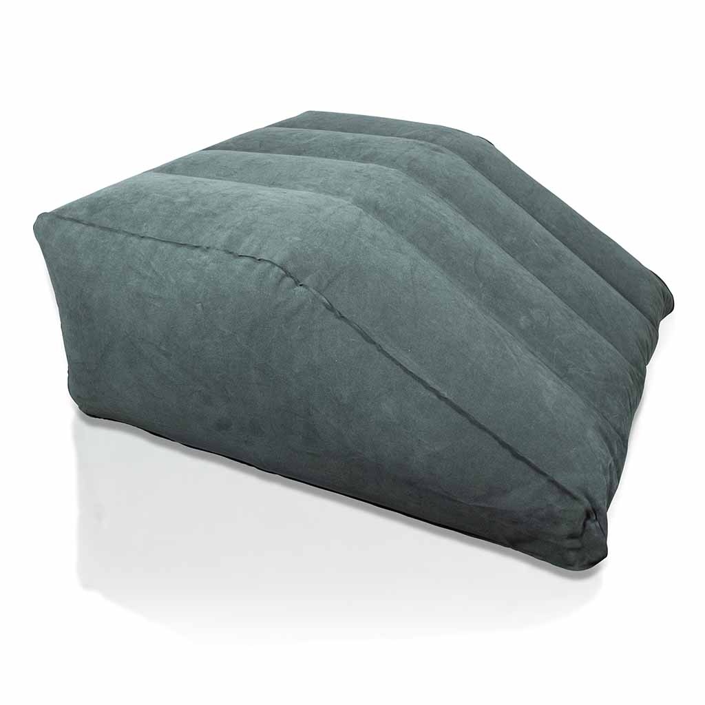 Opblaasbaar beenwigkussen | Positioneringskussens | Voor beenondersteuning | Kleur: Grijs afbeelding
