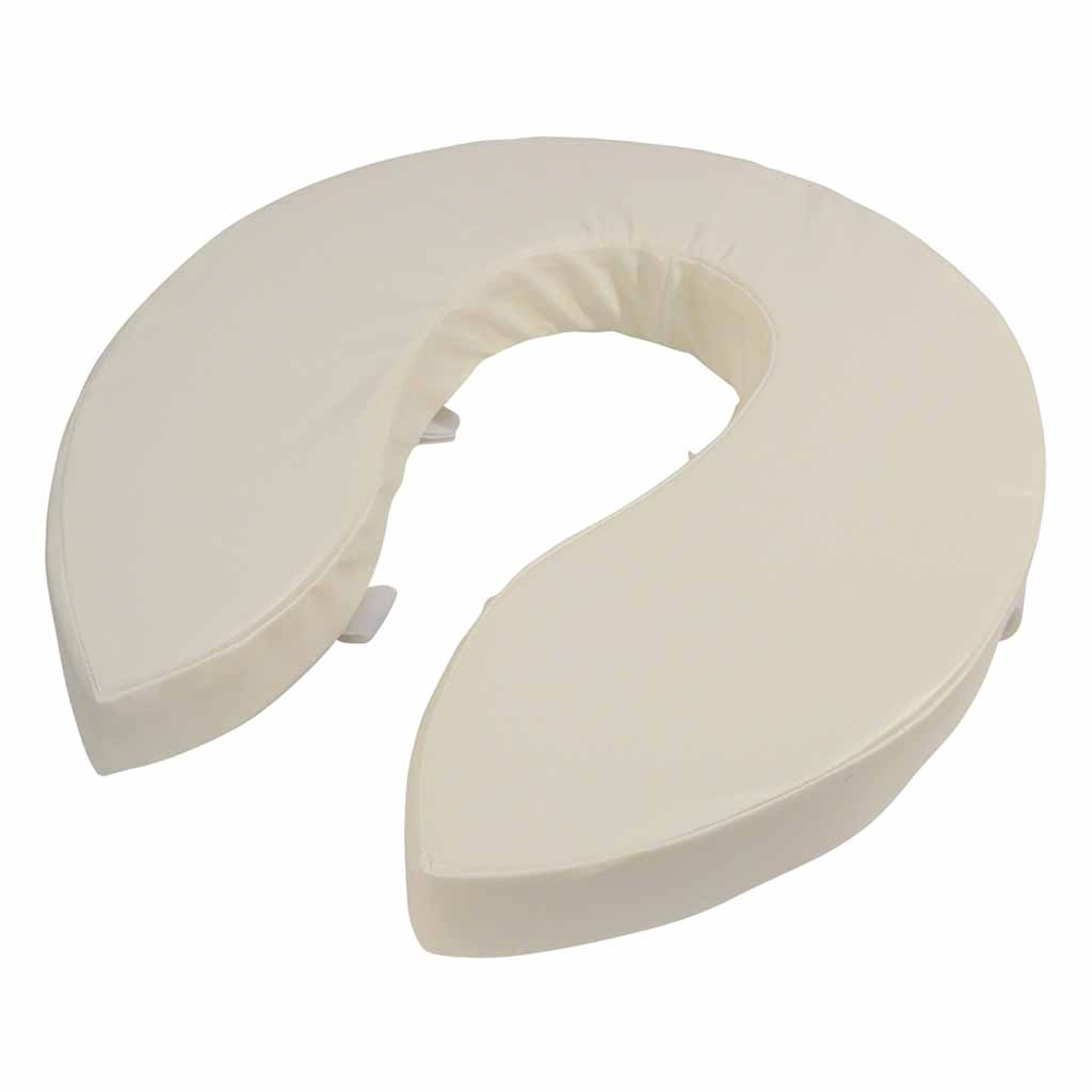 Toiletkussen 10 cm | Toiletverhoger | Zachte zitting toilet | Kleur: Wit | Afmetingen 41 x 35,5 cm afbeelding