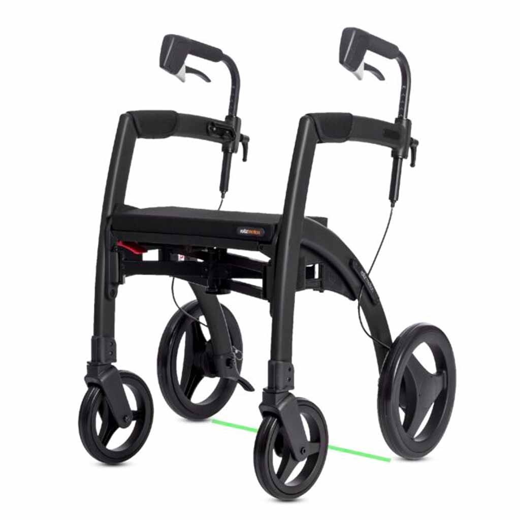 Rollz Motion Rhythm | Parkinson rollator met 3 cues | Mat zwart | 2015RM0002 afbeelding