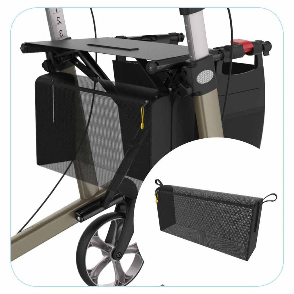 Nettas met ritssluiting , onder de zitting, breedte 46 cm | Voor Rehasense rollators | Server, Streamer, Athlon, Navigator | ROL7AA-RS afbeelding