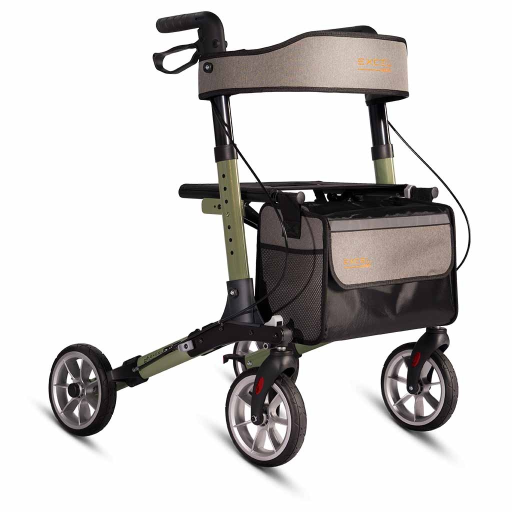Rollator 3-Motion | 3 dubbel opvouwbaar | Kies uw kleur : Groen | Excel afbeelding