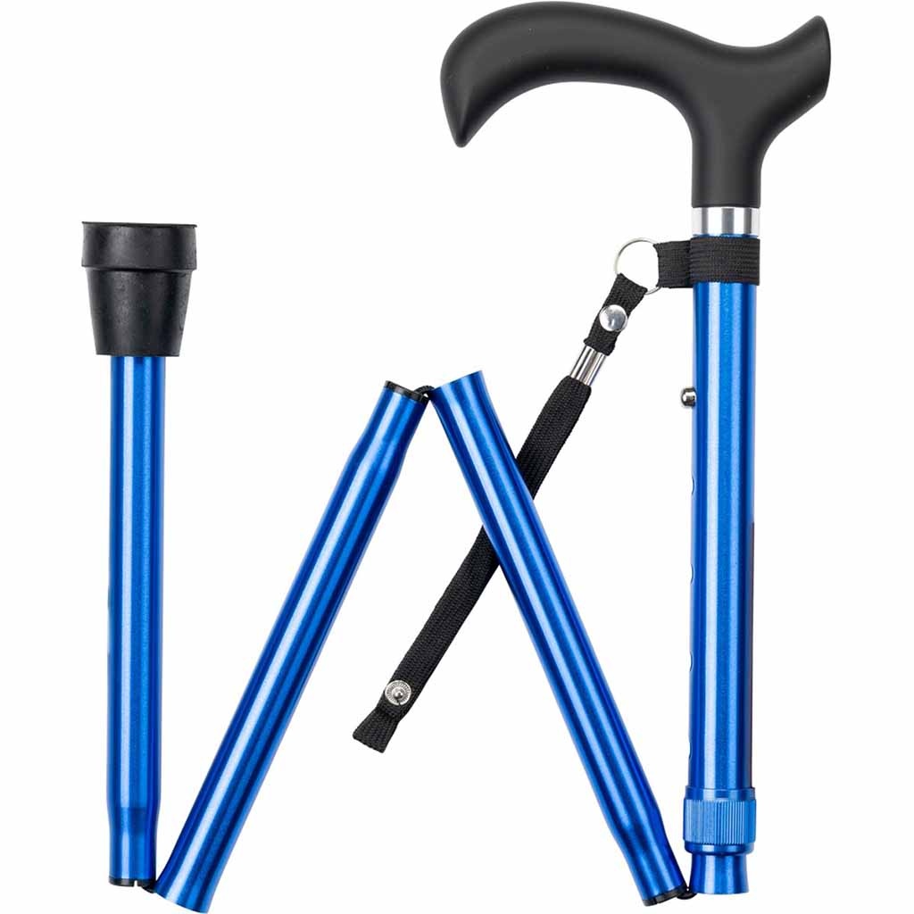 Wandelstok opvouwbaar - Blauw afbeelding