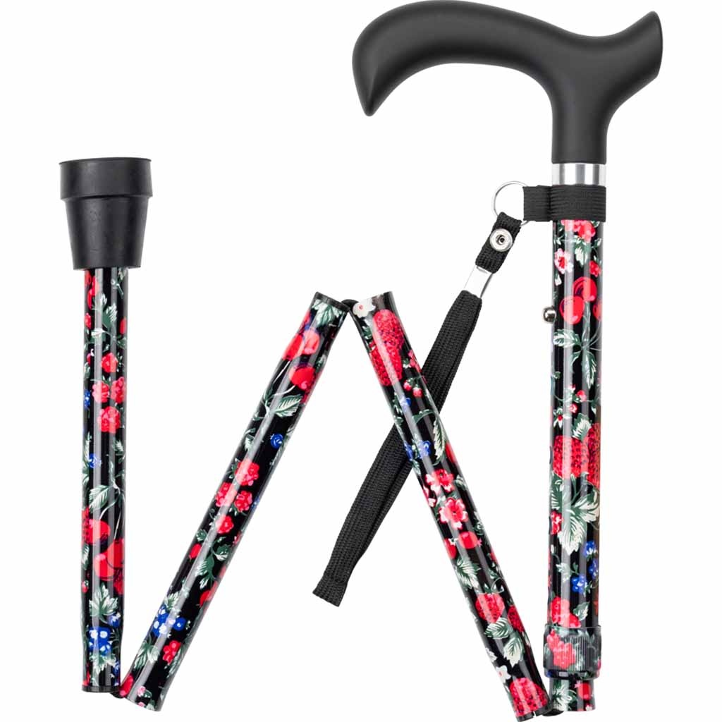 Wandelstok opvouwbaar - Fruit print afbeelding