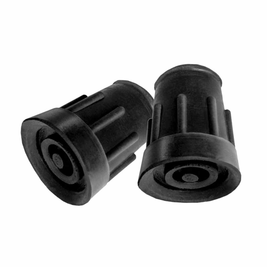 Kruk- en stokdoppen 19 mm zwart - per 2 stuks afbeelding