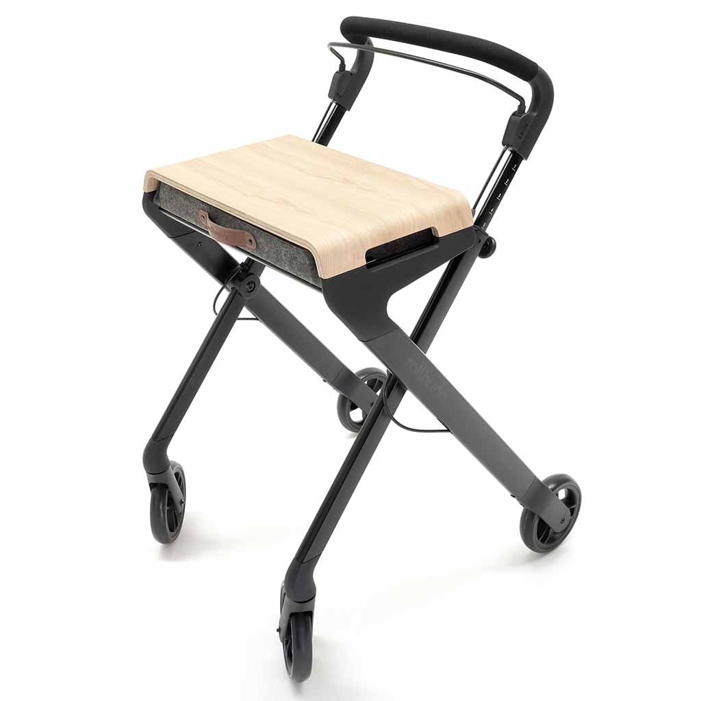 Indoor rollator (5,2 kg) | Kies uw kleur : Mat zwart | Rollbuddy afbeelding
