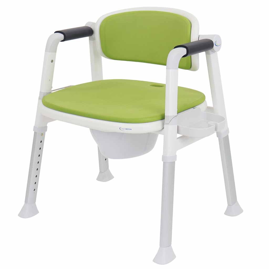 Commode - Douche-/Toiletstoel | Kies uw kleur : Groen | MultiMotion afbeelding