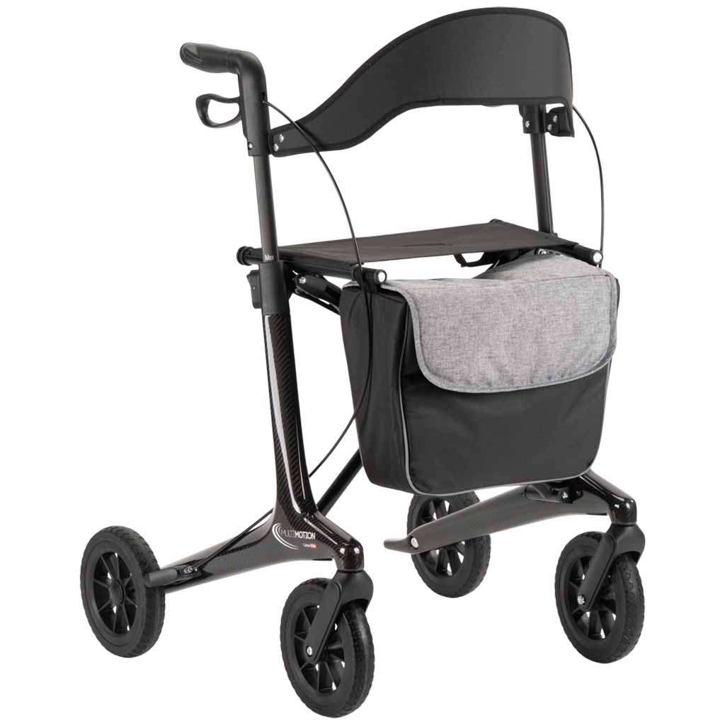 Carbon rollator met softwielen | Kies uw kleur : Carbon | MultiMotion afbeelding