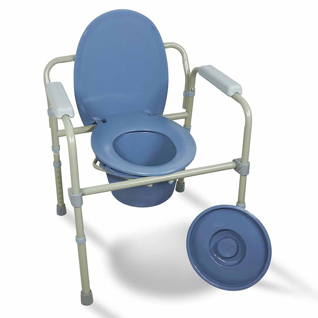 Toiletstoel met armsteunen in hoogte verstelbaar (Buitenkansje) afbeelding