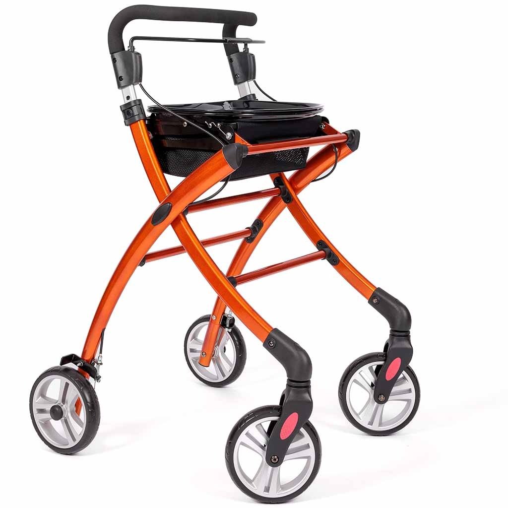 Indoor Luxe binnen Rollator 2.0 | Kies uw kleur : Oranje | Wheelz Ahead afbeelding