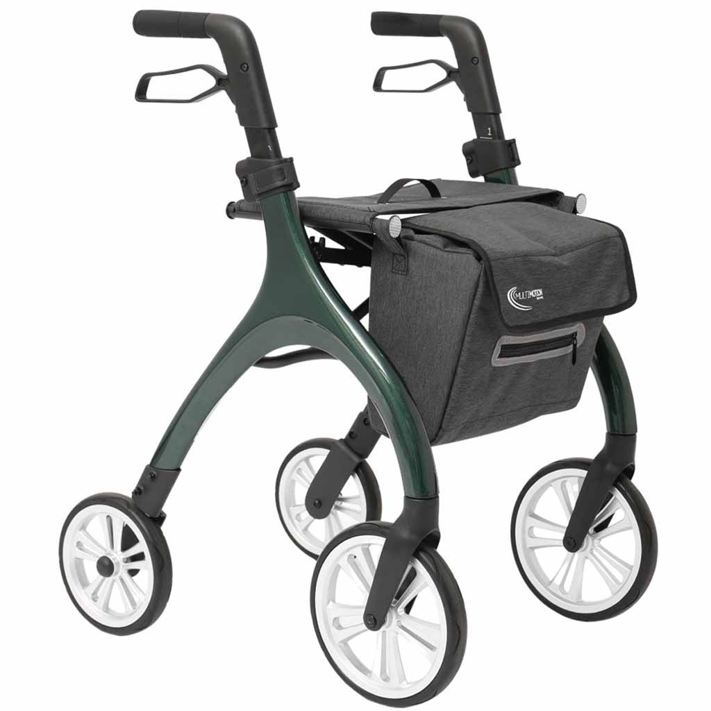 Curve lichtgewicht rollator met softwielen | Kies uw kleur : Groen | MultiMotion afbeelding