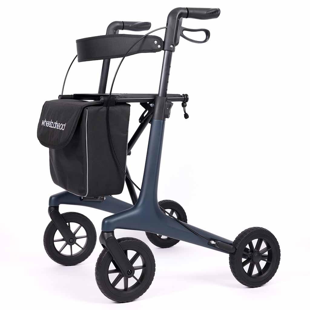 Carbon All-in rollator | "Lengte persoon: Large (standaard) 175- 205 cm","Kies uw kleur: Blauw" | WheelzAhead afbeelding