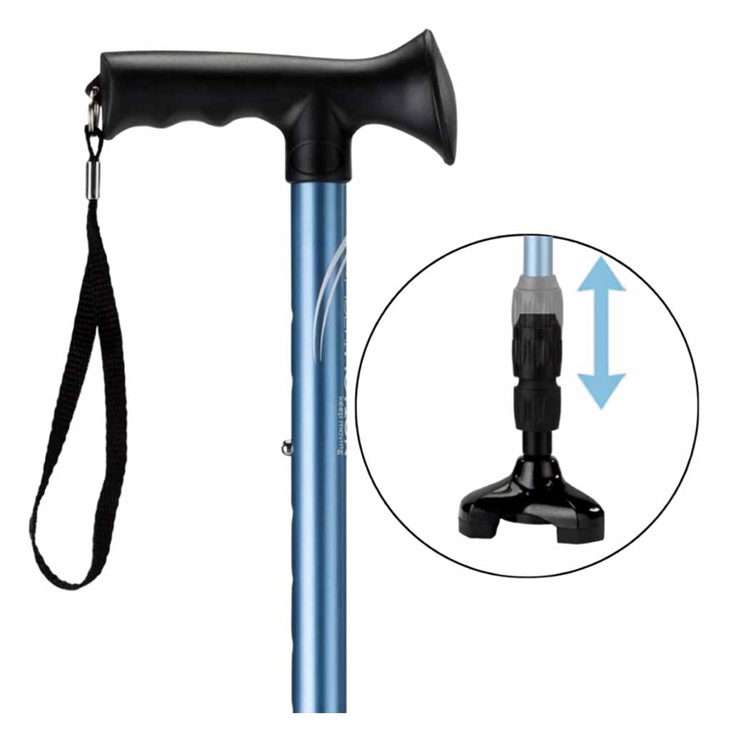 Bouncer opvouwbare wandelstok met vering | MultiMotion