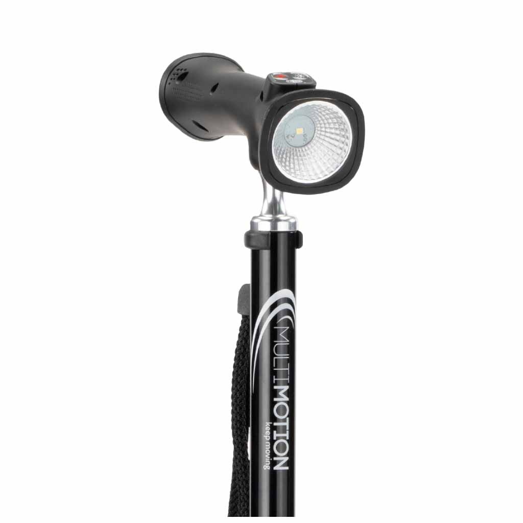 Wandelstok met alarm en ledlamp