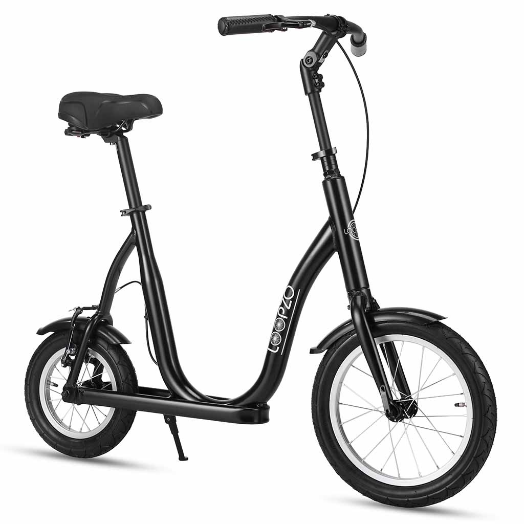 Loopfiets voor volwassenen met lage instap | Kies uw kleur : Zwart | Loopzo
