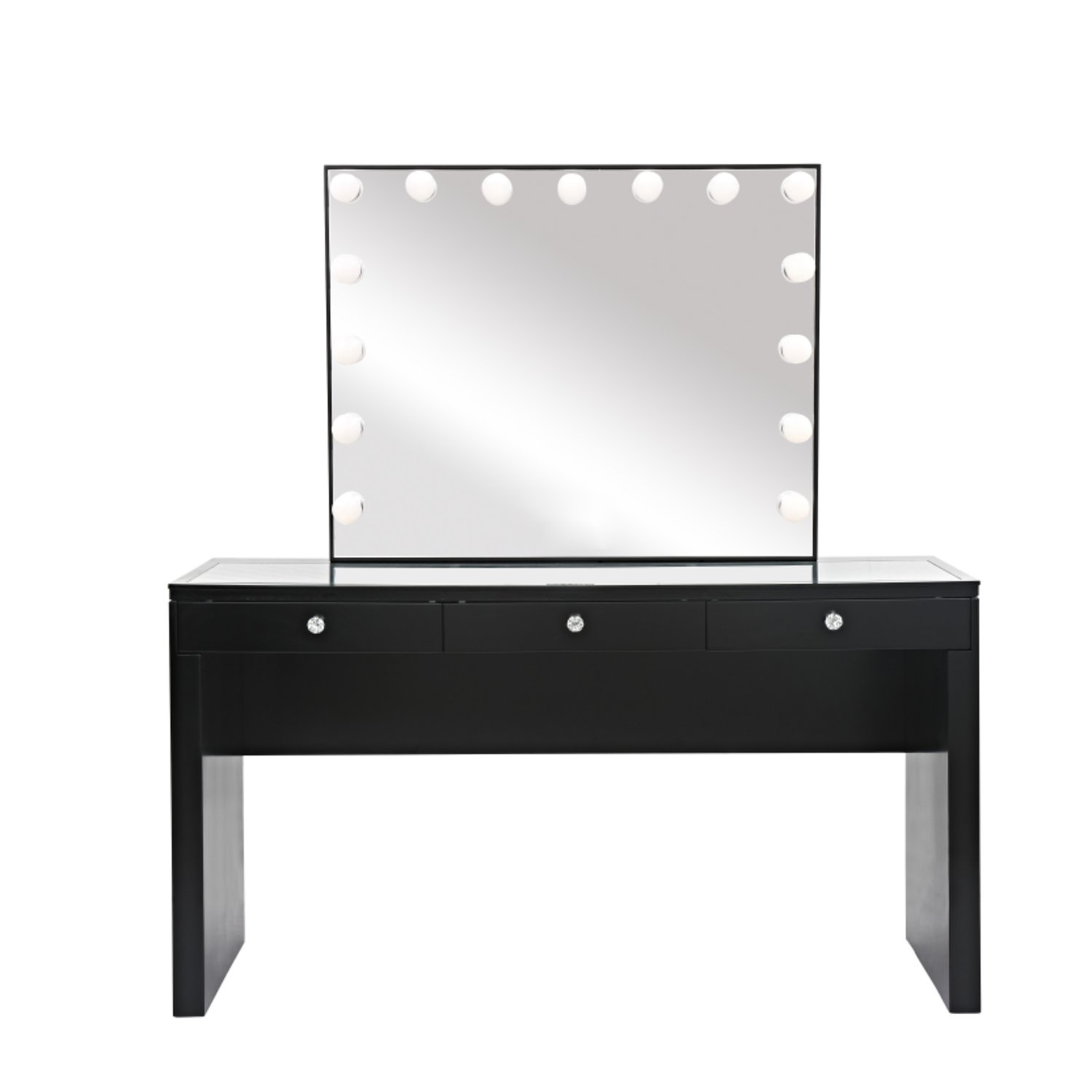 MOBILE TRUCCO CON 7 CASSETTI NERO - Bright Beauty Vanity