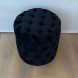 Hocker samt - schwarz Hocker samt - schwarz
