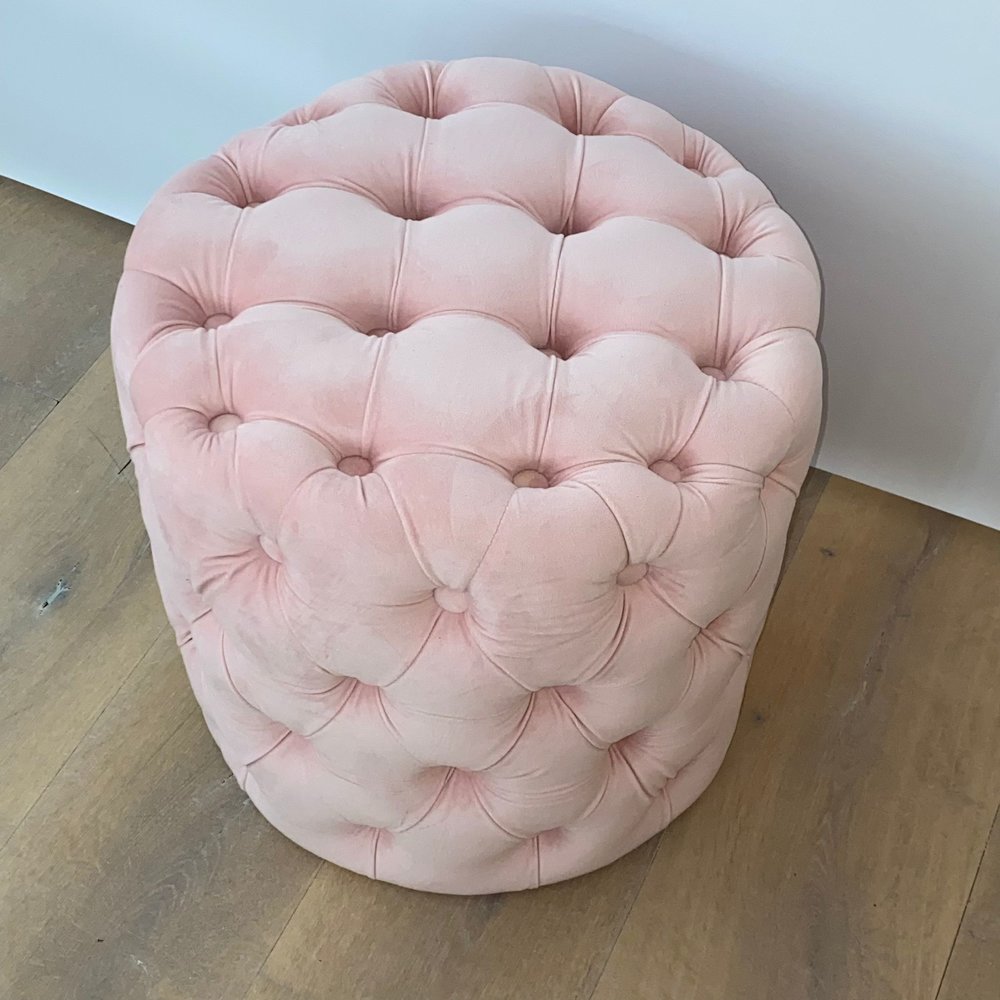 PRE ORDER - Tabouret velours - rose PRE ORDER - Tabouret velours - rose