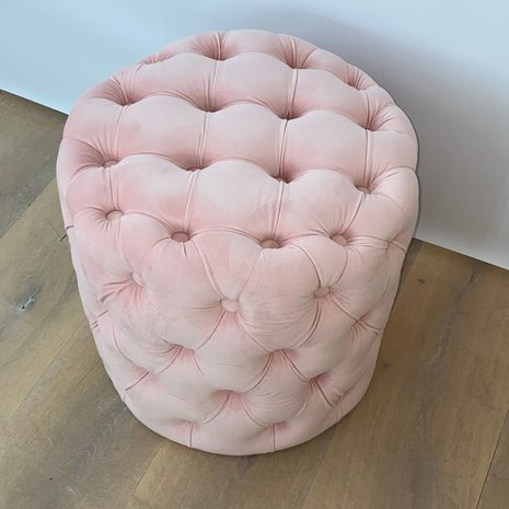 PRE ORDER - Tabouret velours - rose PRE ORDER - Tabouret velours - rose