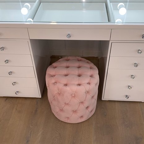 PRE ORDER - Tabouret velours - rose PRE ORDER - Tabouret velours - rose