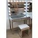 Hocker samt - schwarz - glas Hocker samt - schwarz - glas