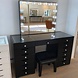 Hocker samt - schwarz - glas - diamond Hocker samt - schwarz - glas - diamond