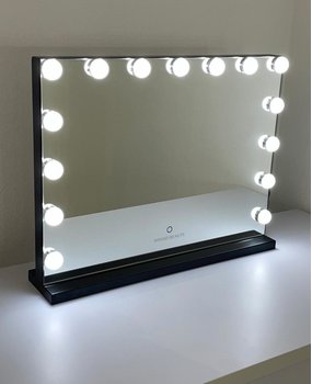 Miroir de maquillage lumineux éclairage intégré professionnel tournage  studio Hollywood -  France