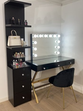 BRIGHT BEAUTY VANITY STATION - GOLD - Bright Beauty Vanity