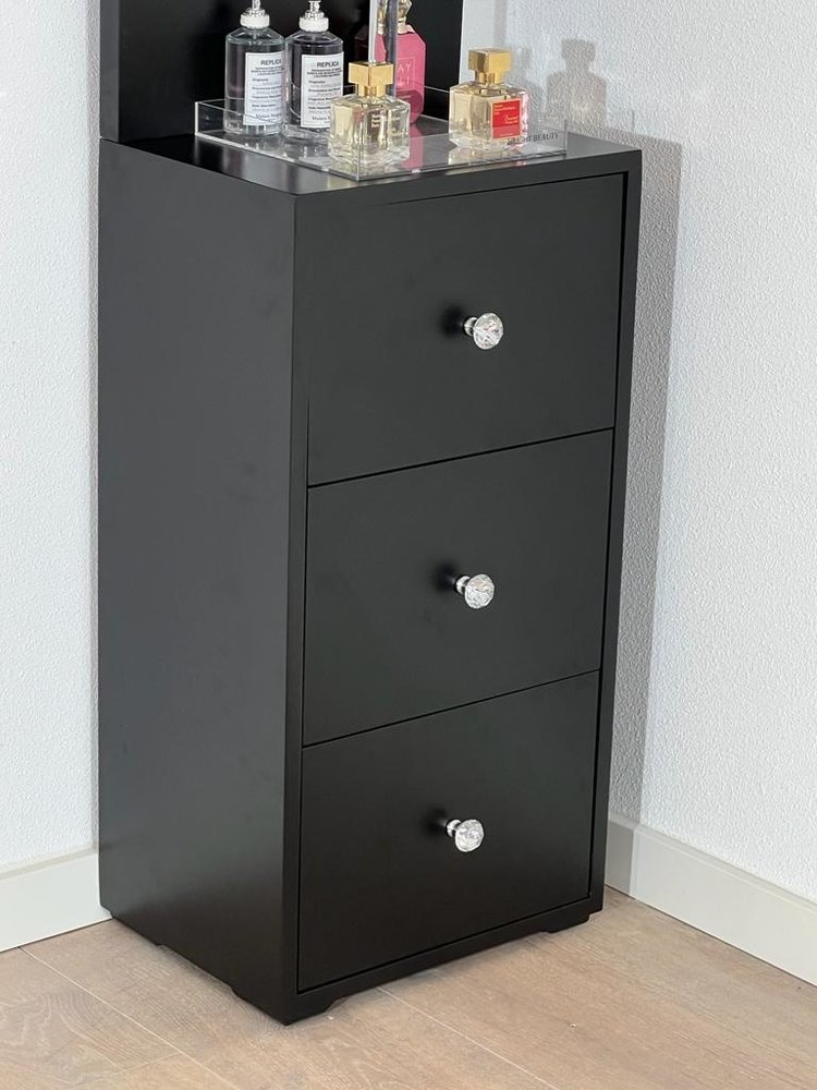 BRIGHT BEAUTY VANITY - VANITY SHELF - NEGRO BRIGHT BEAUTY VANITY - VANITY SHELF - NEGRO