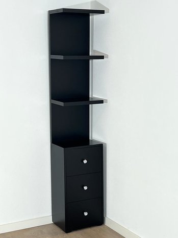 BRIGHT BEAUTY VANITY - VANITY SHELF - NEGRO BRIGHT BEAUTY VANITY - VANITY SHELF - NEGRO