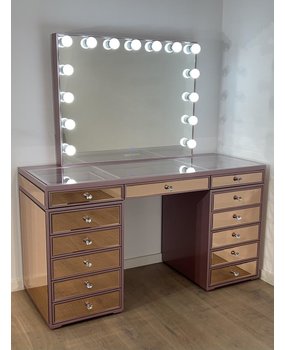Hollywood coiffeuse & Table maquillage - Bright Beauty Vanity