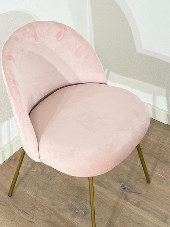 Maquillage chaise rose - Bright Beauty Vanity