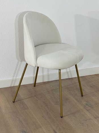 White velvet chair deals