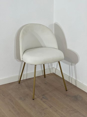 White velvet chair deals