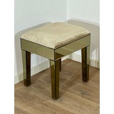 Sgabello velluto - champagne gold - bicchiere