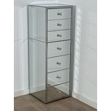 PRE ORDER - MAKE UP CABINET WITH 7 DRAWERS MIRRORED