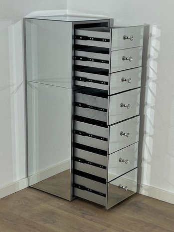 PRE ORDER - MUEBLE DE MAQUILLAJE CON 7 CAJONES CRISTAL ESPEJO PRE ORDER - MUEBLE DE MAQUILLAJE CON 7 CAJONES CRISTAL ESPEJO