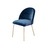 Silla terciopelo - negro