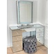 BRIGHT BEAUTY VANITY STATION LUXURY GLASS - MIRRORED - YASMIN BRIGHT BEAUTY VANITY STATION LUXURY GLASS - MIRRORED - YASMIN