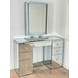 BRIGHT BEAUTY VANITY STATION LUXURY GLASS - MIRRORED - YASMIN BRIGHT BEAUTY VANITY STATION LUXURY GLASS - MIRRORED - YASMIN