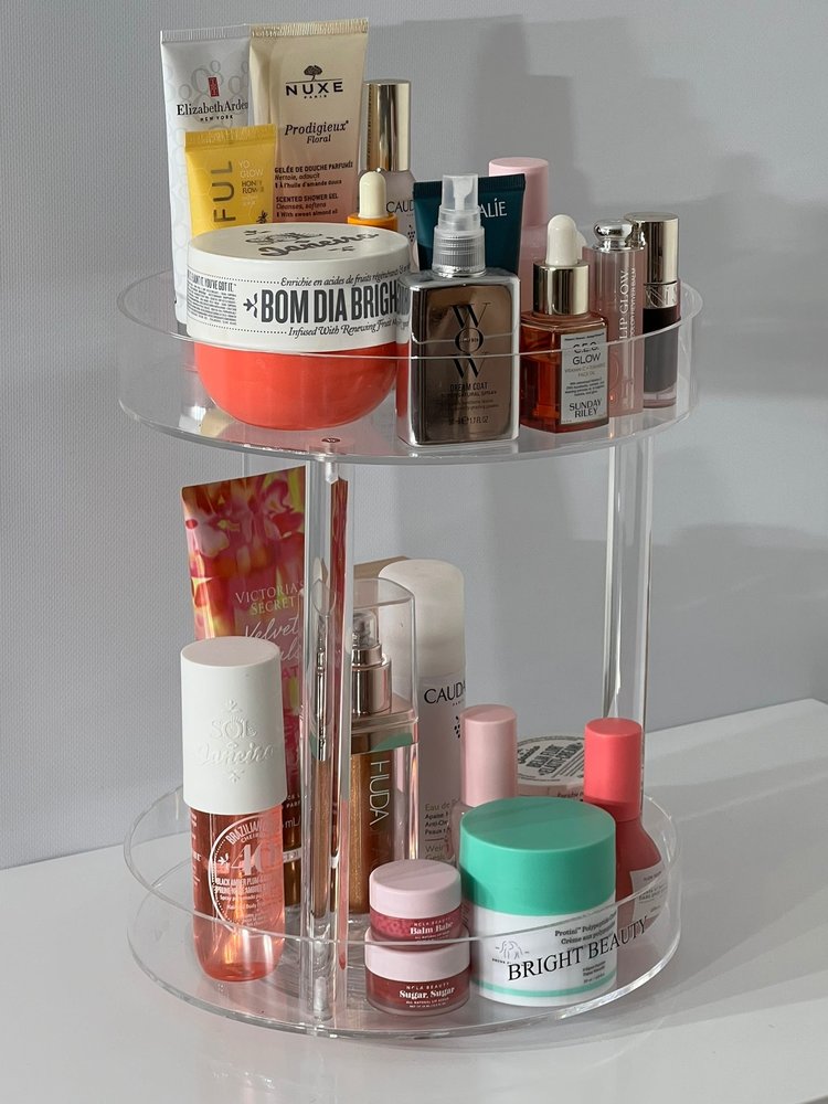 Make up organizer Skincare organizer - Rotating - Acrylic - Bright Beauty  Vanity