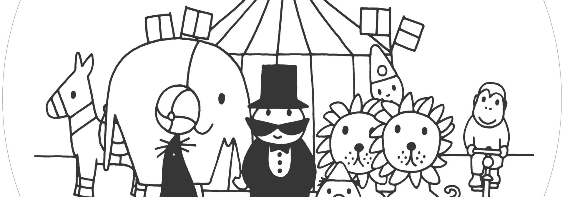 Behangcirkel Dick Bruna Circus - ø 190