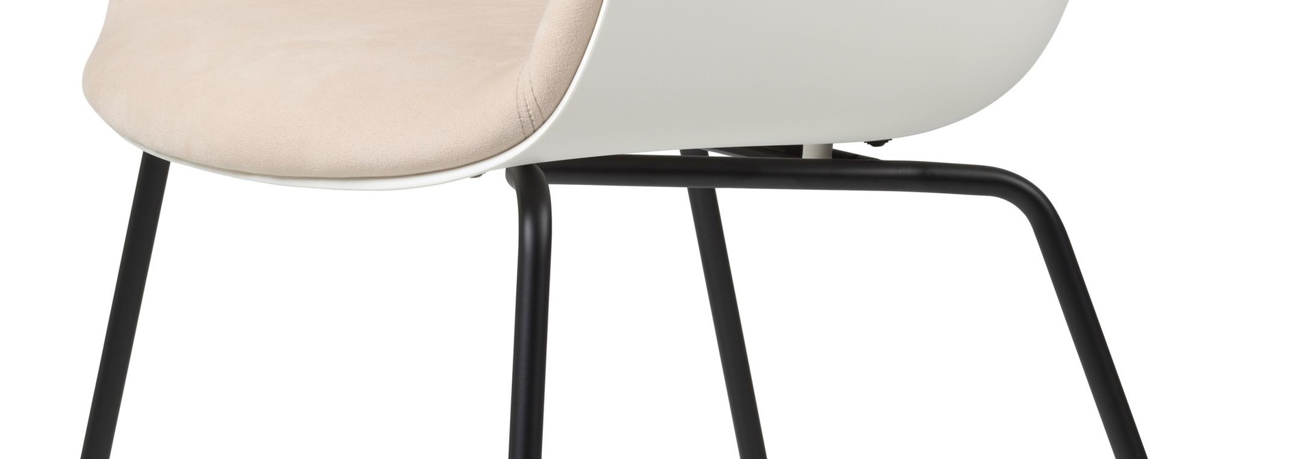 Bat Chair Half Gestoffeerd - Brass / Black - Vanaf € 619.00