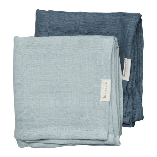 Fabelab Muslin Cloth - 2 pack - Sea Fabelab Muslin Cloth - 2 pack - Sea